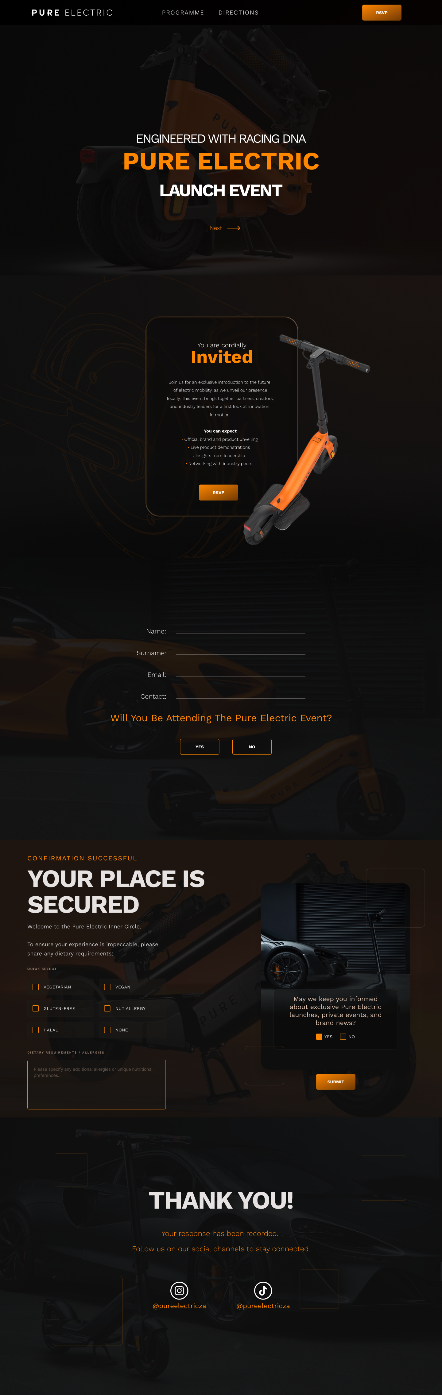 Invitation Microsite